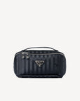 SERVAZ | Necessaire classic schwarz/silber - front