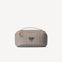 SERVAZ | Toiletry case taupe/gold
