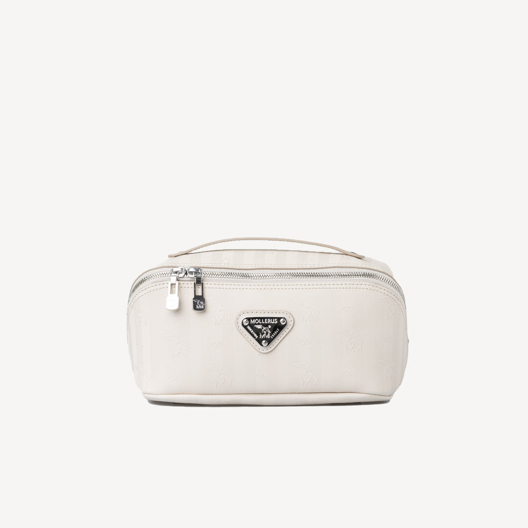 SERVAZ | Necessaire pearl weiss/silber - front