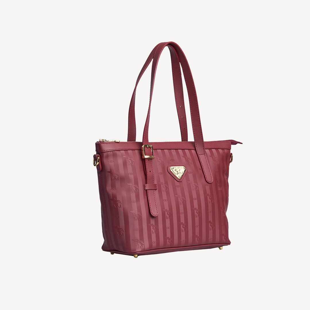 VALLON | Shopper antique rot/gold - seitlich