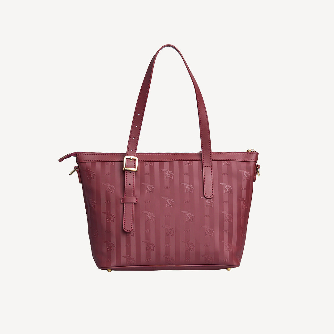 VALLON | Shopper antique rot/gold - von hinten