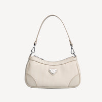 MOIRY | Sac bandoulière perle/argent