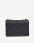 URSY | Umhängetasche classic schwarz/silber - von hinten