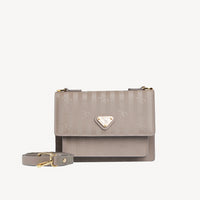 URSY | Sac bandoulière taupe/doré