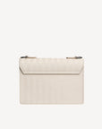 URSY | Sac bandoulière perle/argent
