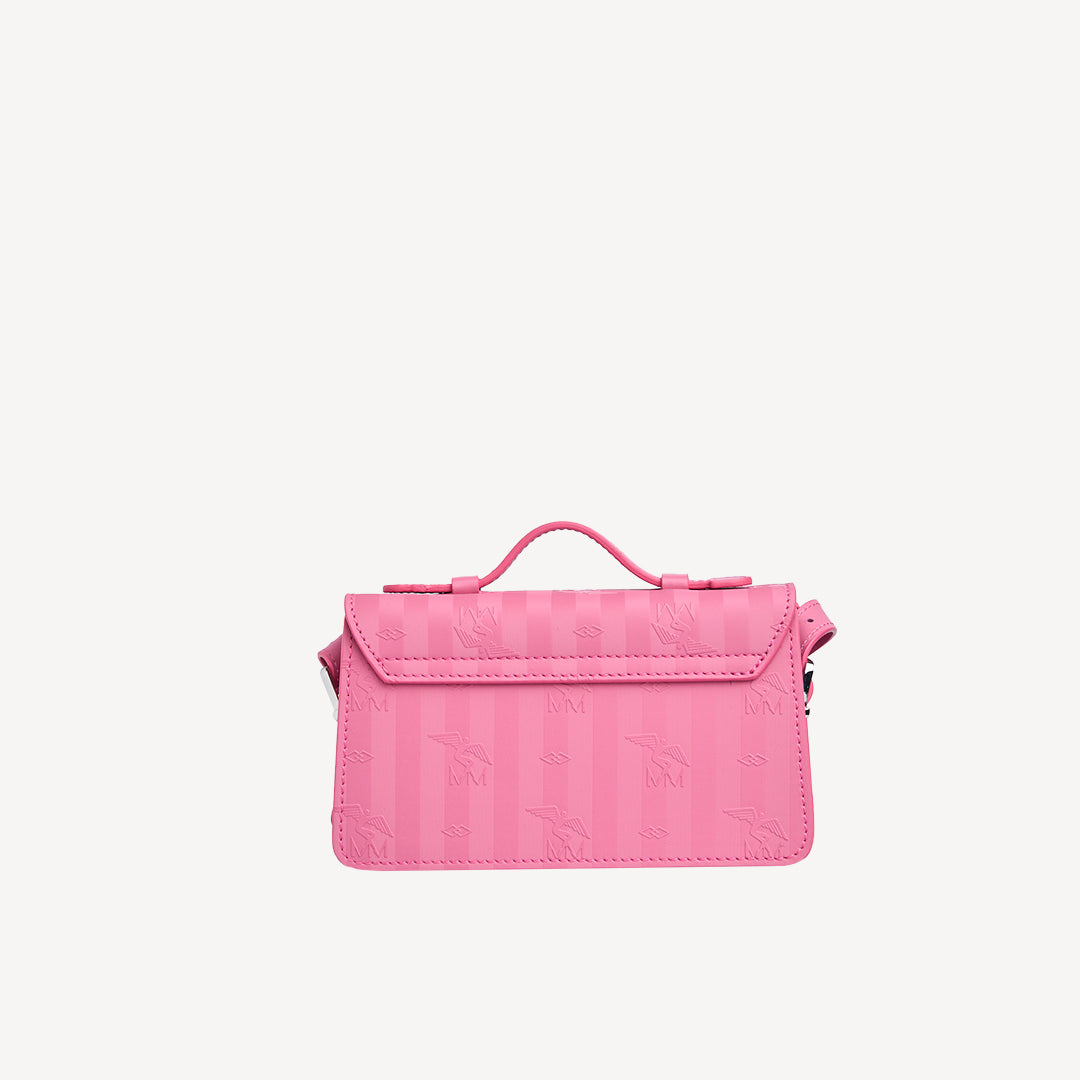 EGG | Umhängetasche bubble pink/silber - von hinten