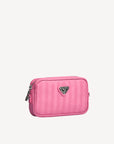 RIVAZ | Umhängetasche bubble pink/silber - seitlich