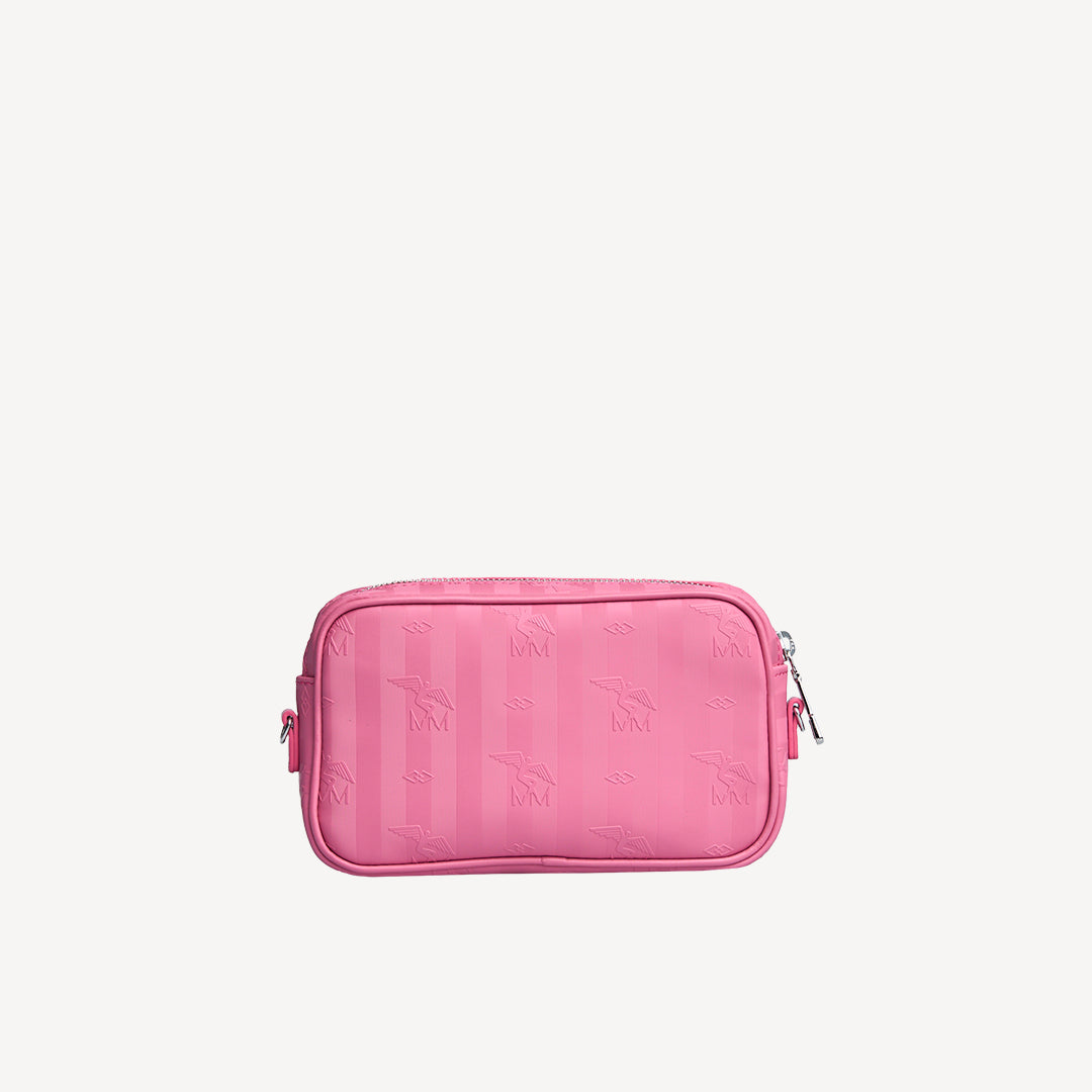 RIVAZ | Umhängetasche bubble pink/silber - von hinten