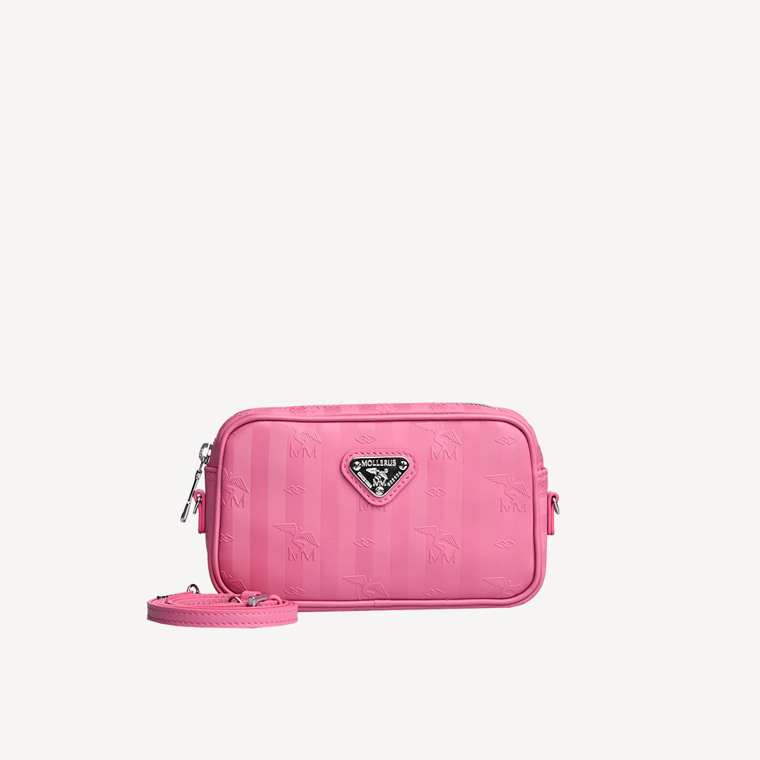 RIVAZ | Umhängetasche bubble pink/silber - FRONTAL