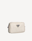 RIVAZ | Umhängetasche pearl weiss/silber - seitlich
