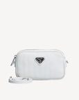 RIVAZ | Umhängetasche snow weiss/silber - FRONTAL
