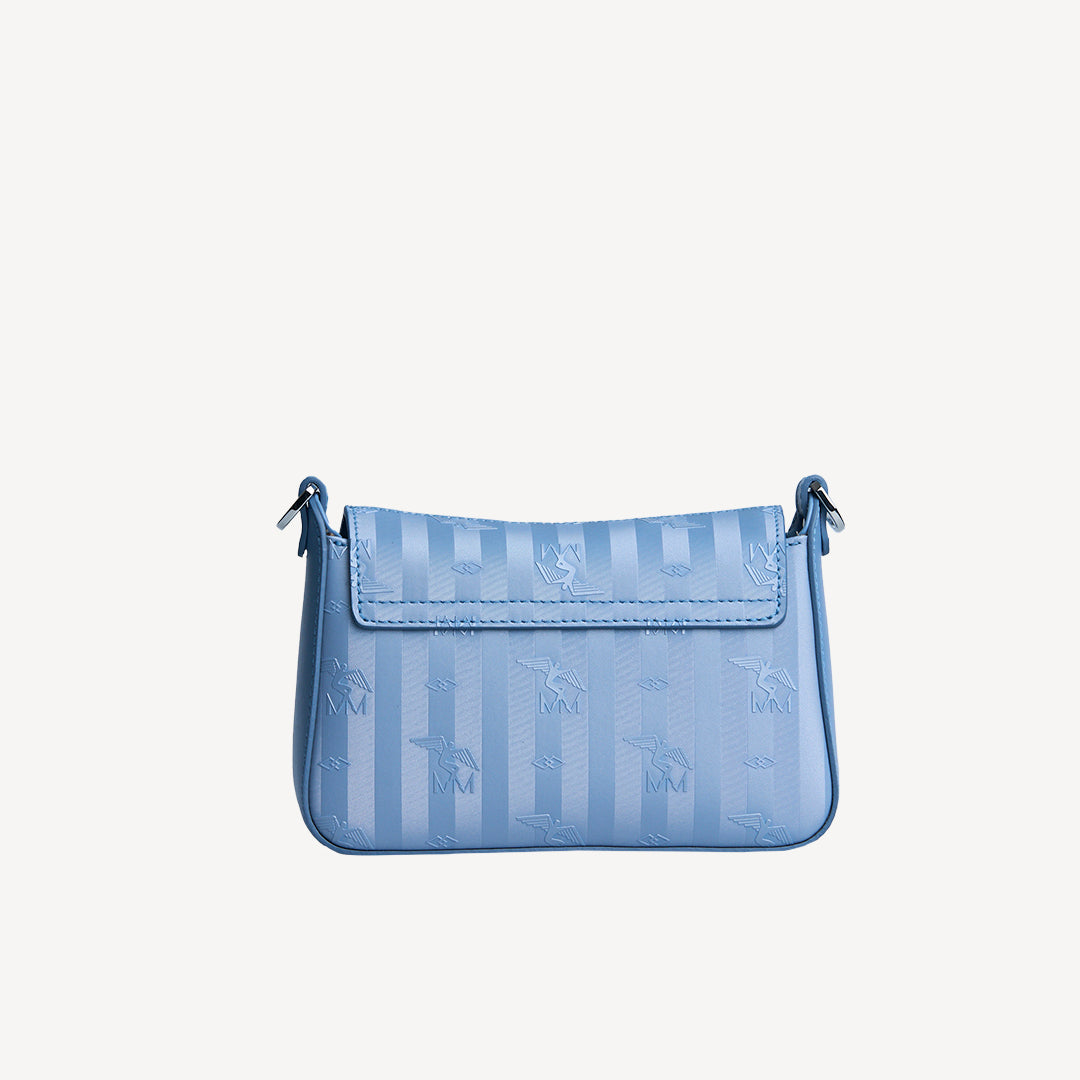 PIZY | Umhängetasche metallic silber/sky - von hinten