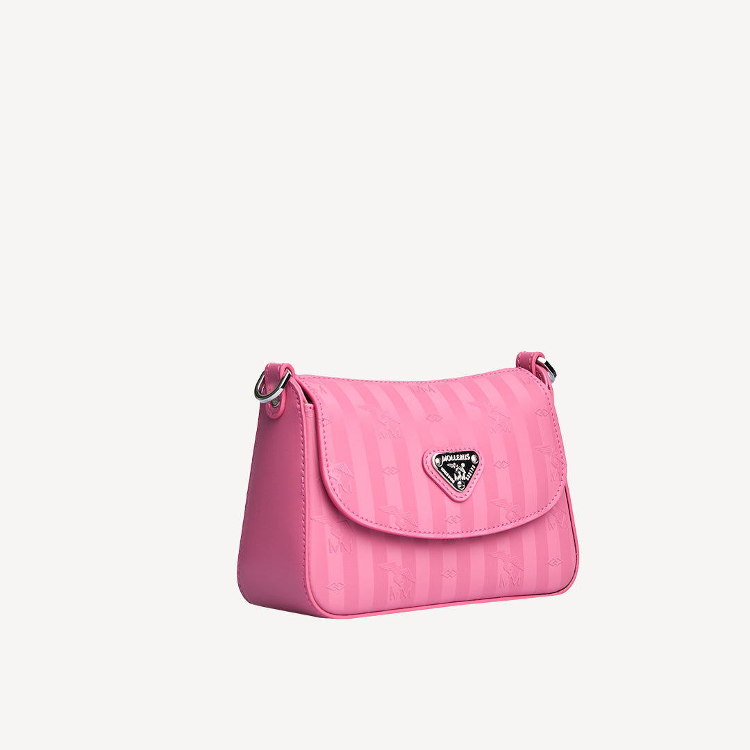 PIZY | Umhängetasche bubble pink/silber - seitlich