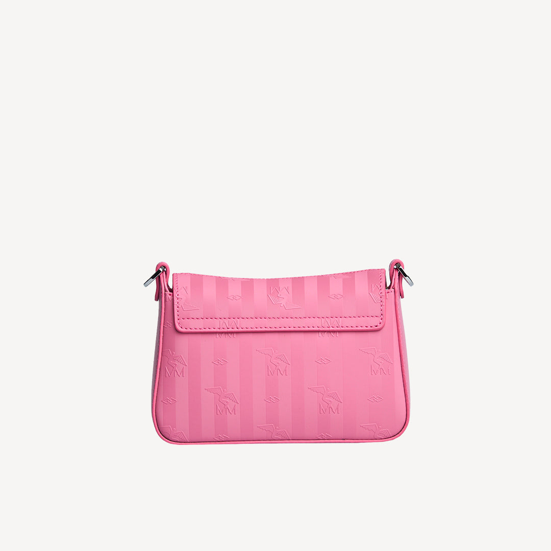 PIZY | Umhängetasche bubble pink/silber - von hinten