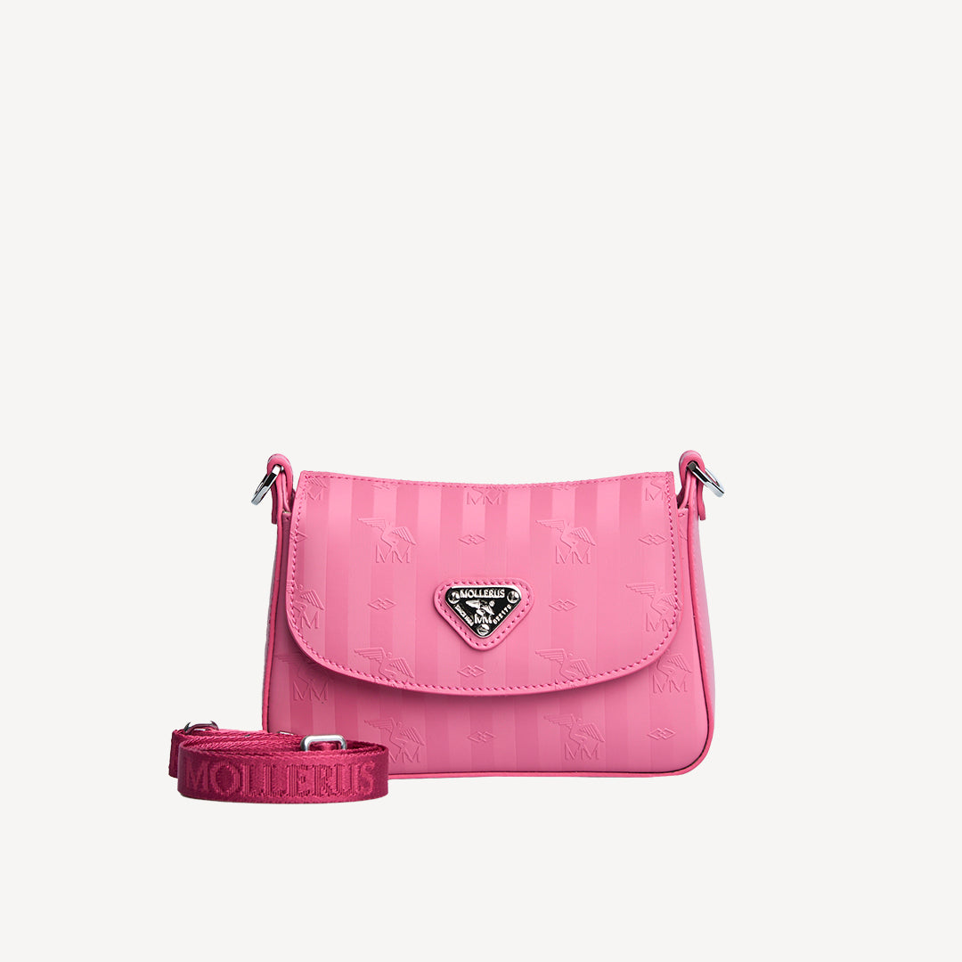 PIZY | Umhängetasche bubble pink/silber - FRONTAL