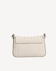 PIZY | Umhängetasche pearl weiss/silber - von hinten