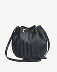 VERBIER |  Beuteltasche klein schwarz/gold - von hinten