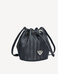 VERBIER |  Beuteltasche klein schwarz/silber - seitlich