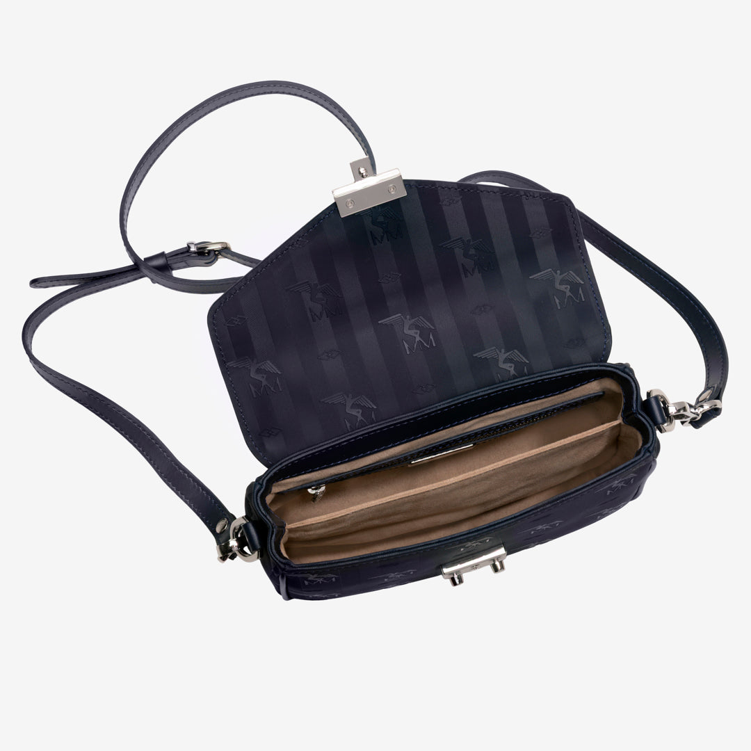 MEYRIN | Umhängetasche Space Blau/Silber - INNEN