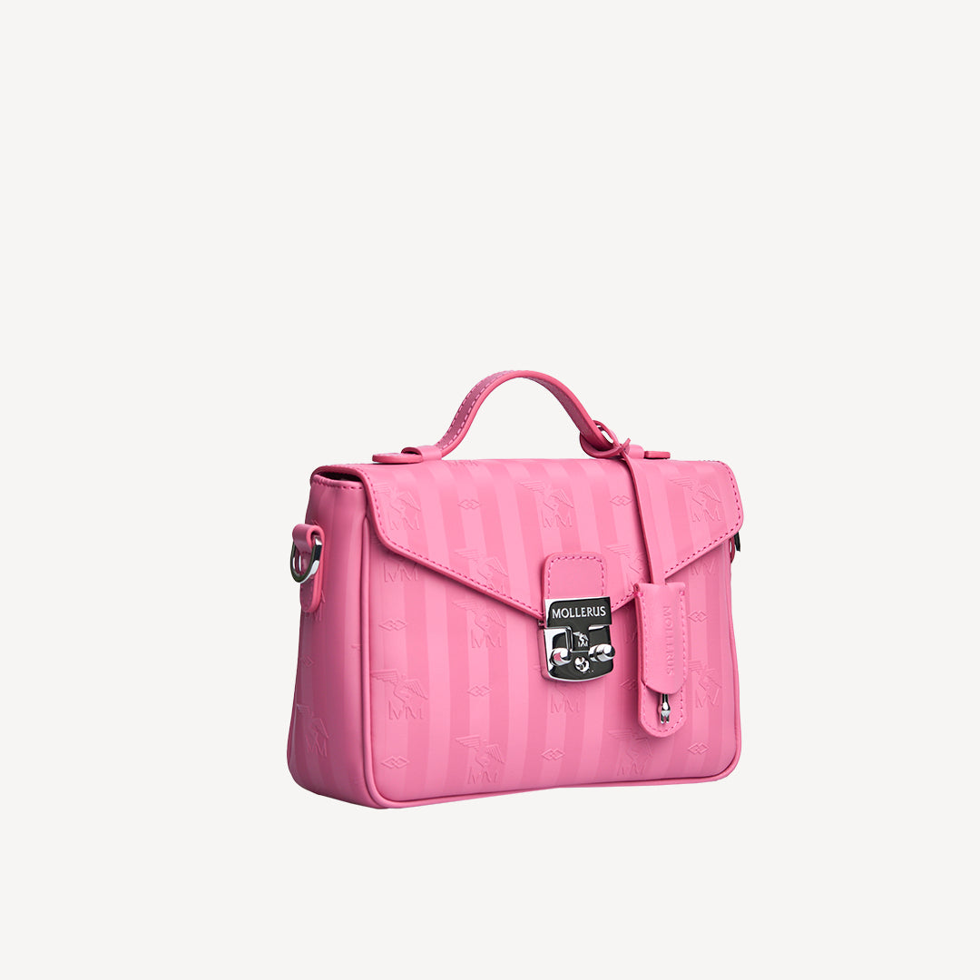 MEYRIN | Umhängetasche Mollerus bubble pink/silber - seitlich