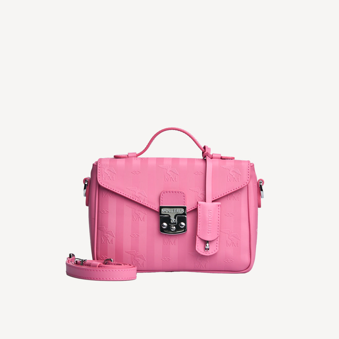 MEYRIN | Umhängetasche bubble pink/silber - FRONTAL