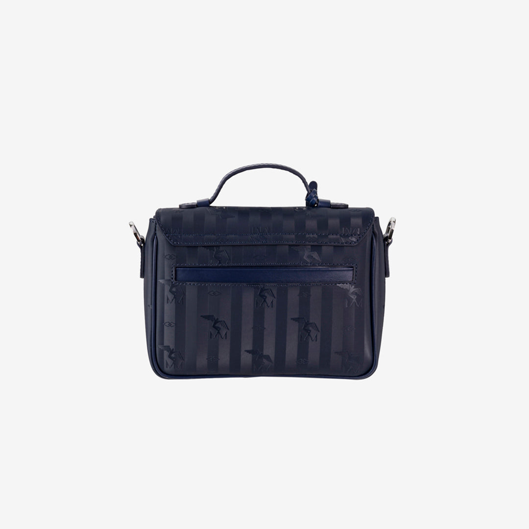 MEYRIN | Umhängetasche Midnight Blau/Silber - HINTEN