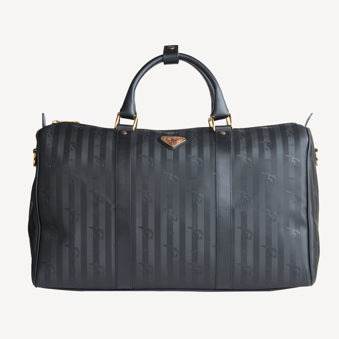 MADRID | Reisetasche classic schwarz/gold - frontal