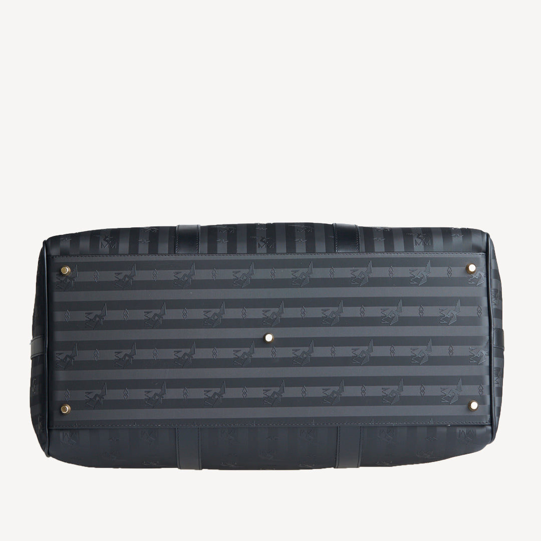 MADRID | Reisetasche classic schwarz/gold - von unten