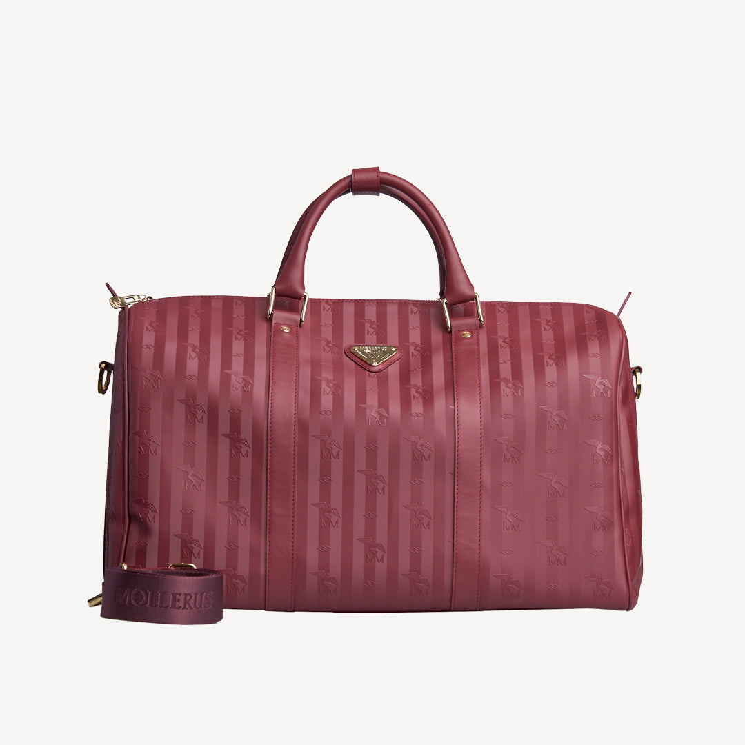 MADRID | Reisetasche Mollerus antique rot/gold - front