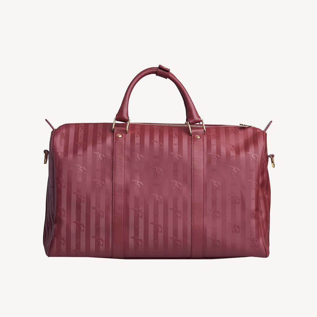 MADRID | Reisetasche Mollerus antique rot/gold - hinten