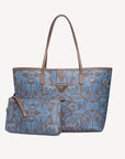 BERN | Shopper Maze braun blau/silber - frontal