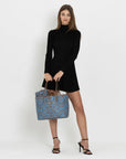BERN | Shopper Maze braun blau/silber - full body