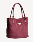 INDIAN SUMMER | Shopper Velours antique rot/gold  - seitlich
