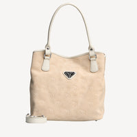 INDIAN SUMMER | Shopper Velours vanilla beige/silber