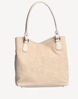 INDIAN SUMMER | Shopper Velours vanilla beige/silber - von hinten