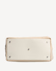 INDIAN SUMMER | Shopper Velours vanilla beige/silber - von unten