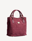 INDIAN SUMMER MINI | Shopper Velours antique rot/gold  - seitlich