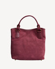 INDIAN SUMMER MINI | Shopper Velours antique rot/gold  - von hinten