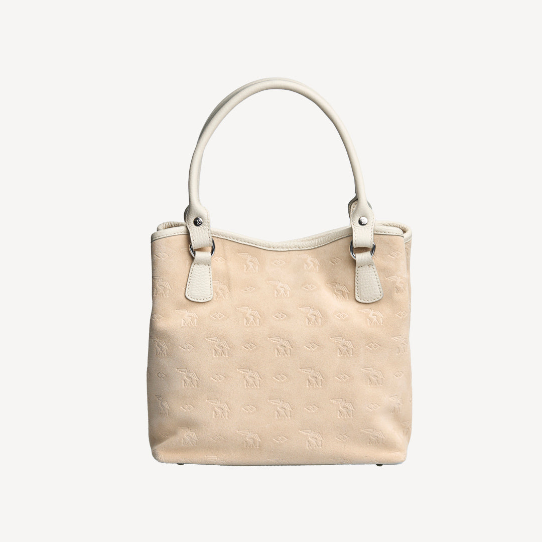 INDIAN SUMMER MINI | Shopper Velours vanilla beige/silber - von hinten