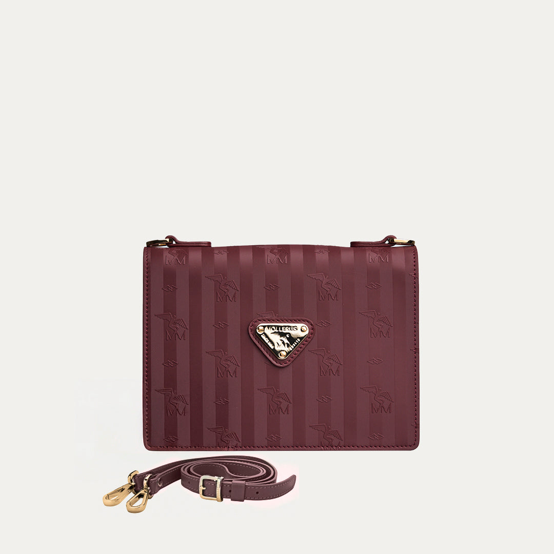 MELIDE | Shoulder bag antique red/gold
