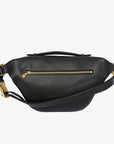 BRIENZ | Gürteltasche Kalbsleder schwarz/gold - von hinten