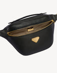 BRIENZ | Gürteltasche Kalbsleder schwarz/gold - oben