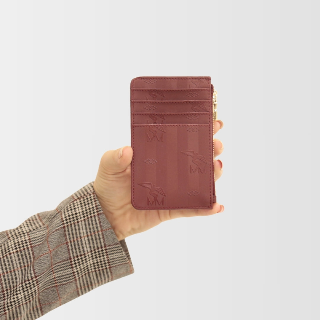 GY | Kreditkartenetui antik rot/gold