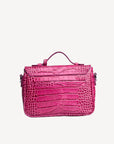 MEYRIN | Umhängetasche croco blush pink/silber - von hinten