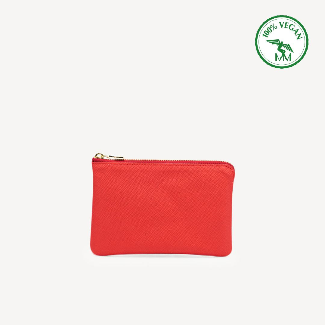 ALBIS | Schlüsseletui Apfelleder rot/gold - front