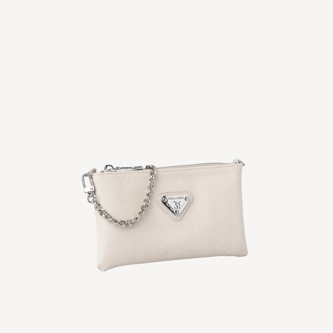 ARVIGO | Chain bag pearl white/silver