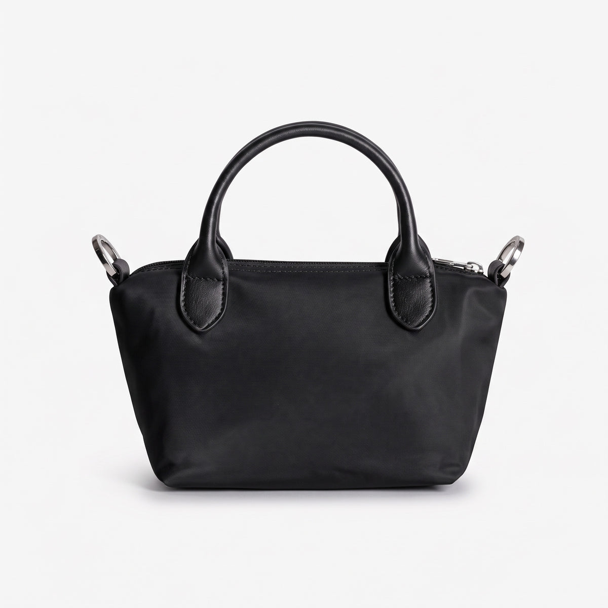VALS | Umhängetasche Nylon classic schwarz/silber - von hinten