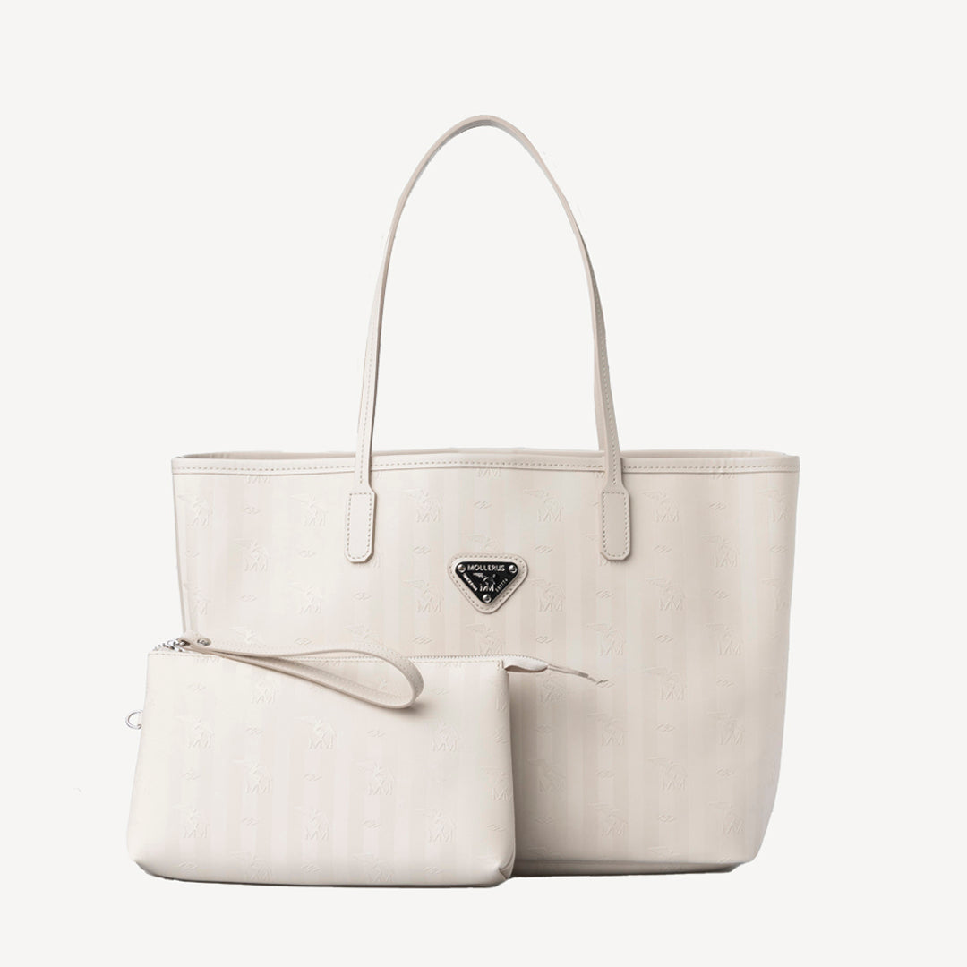 BERN | Shopper pearl weiss/silber - frontal