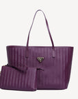 BERN | Shopper plum violette/gold - frontal
