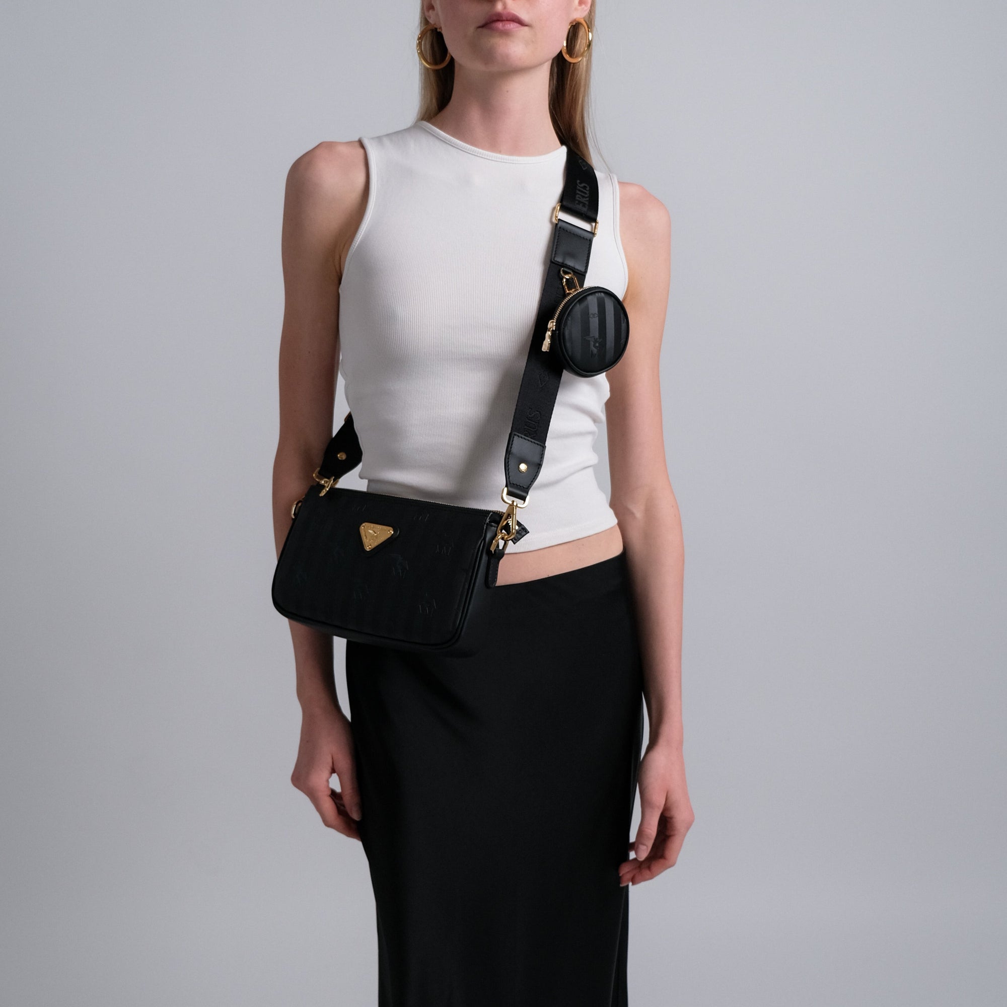 ZELL | Umhängetasche classic schwarz/gold